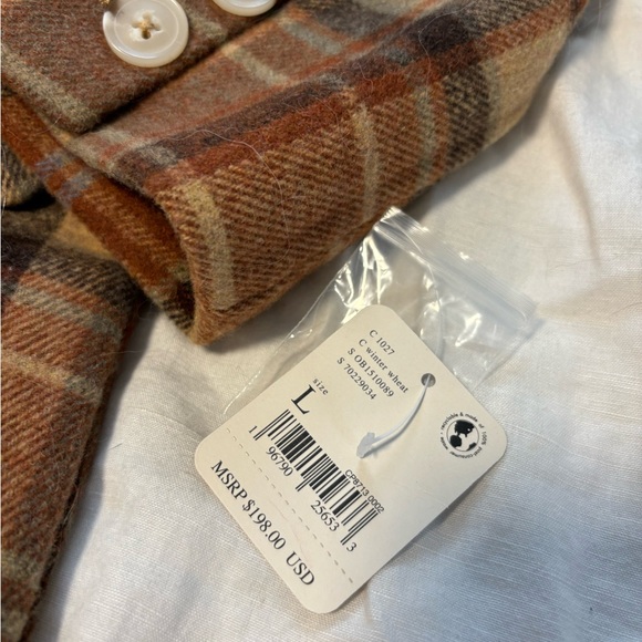 Free People NWT plaid coat - Picture 4 of 7